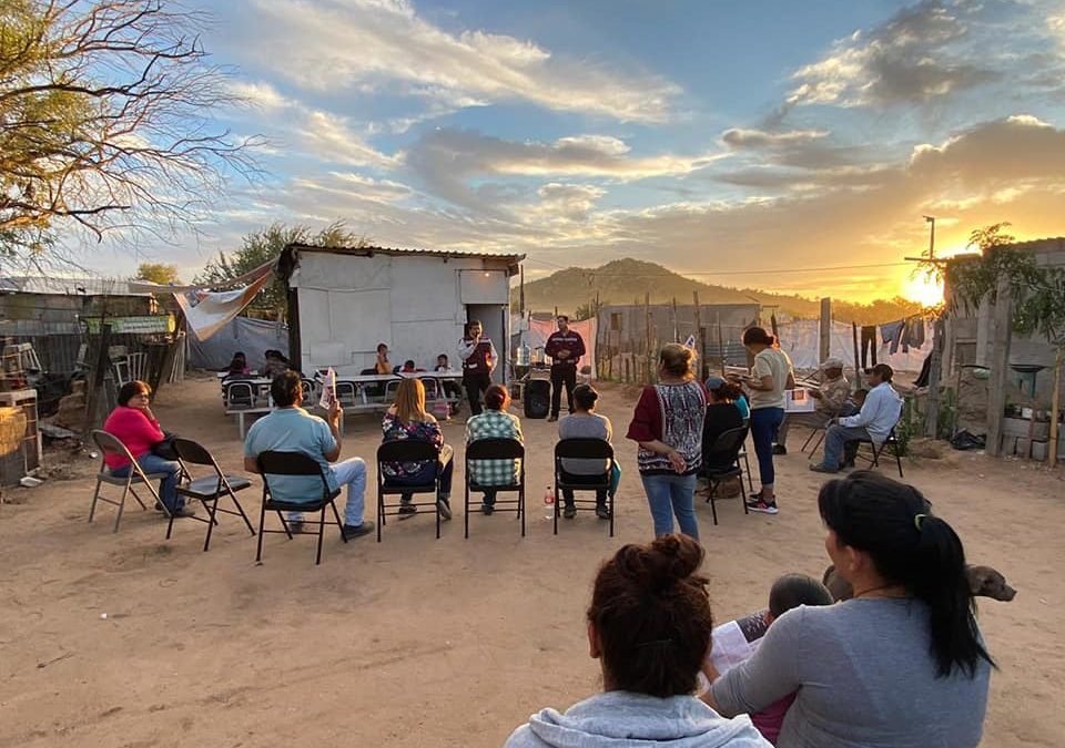 Reunión informativa con militantes y simpatizantes en la invasión “Tres Reynas”