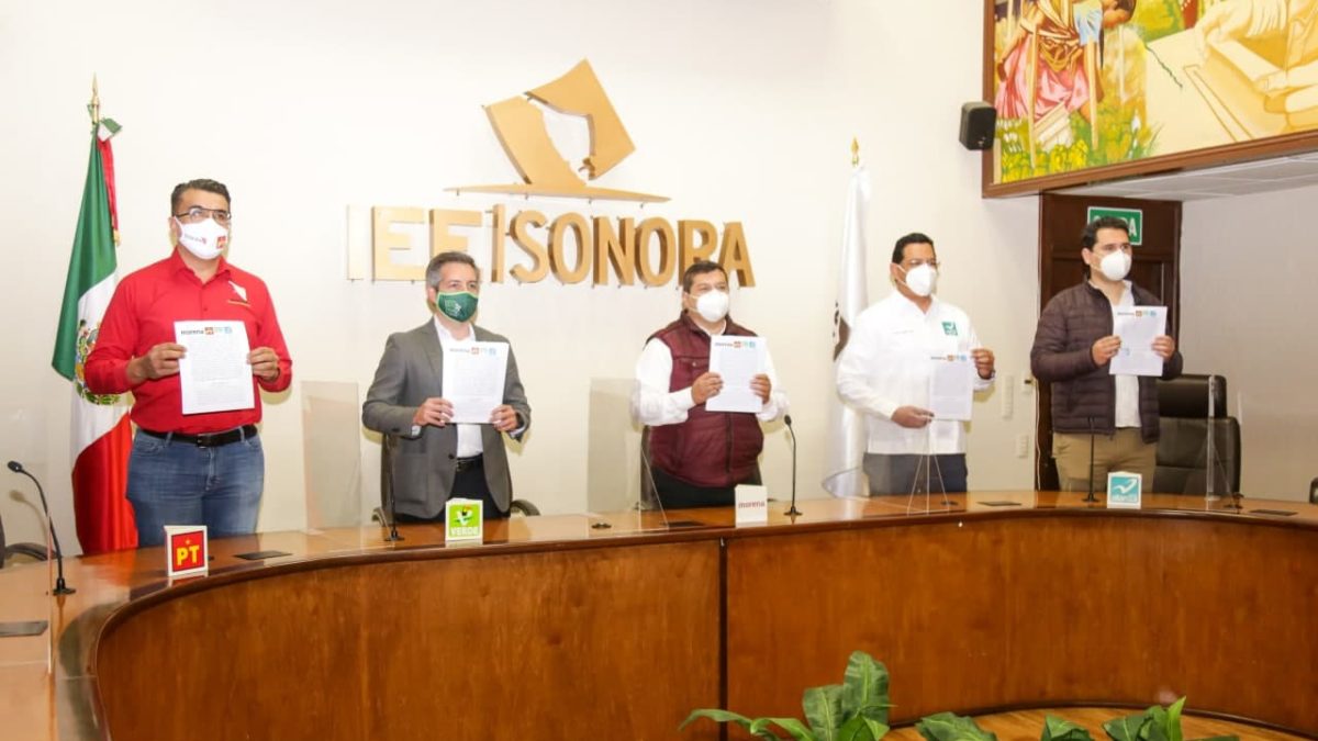 Morena, Partido del Trabajo, Verde Ecologista y Nueva Alianza Sonora impulsarán candidatura común de Alfonso Durazo
