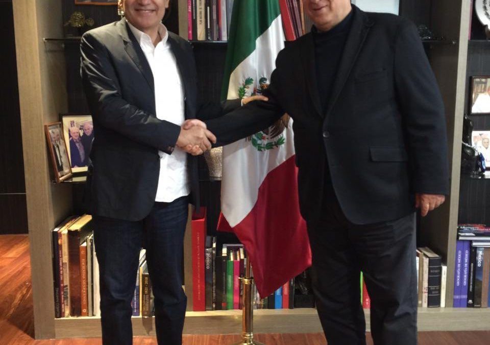 El gobernador electo, Alfonso Durazo, se reúne con el secretario de Turismo; analizan proyectos para Sonora.