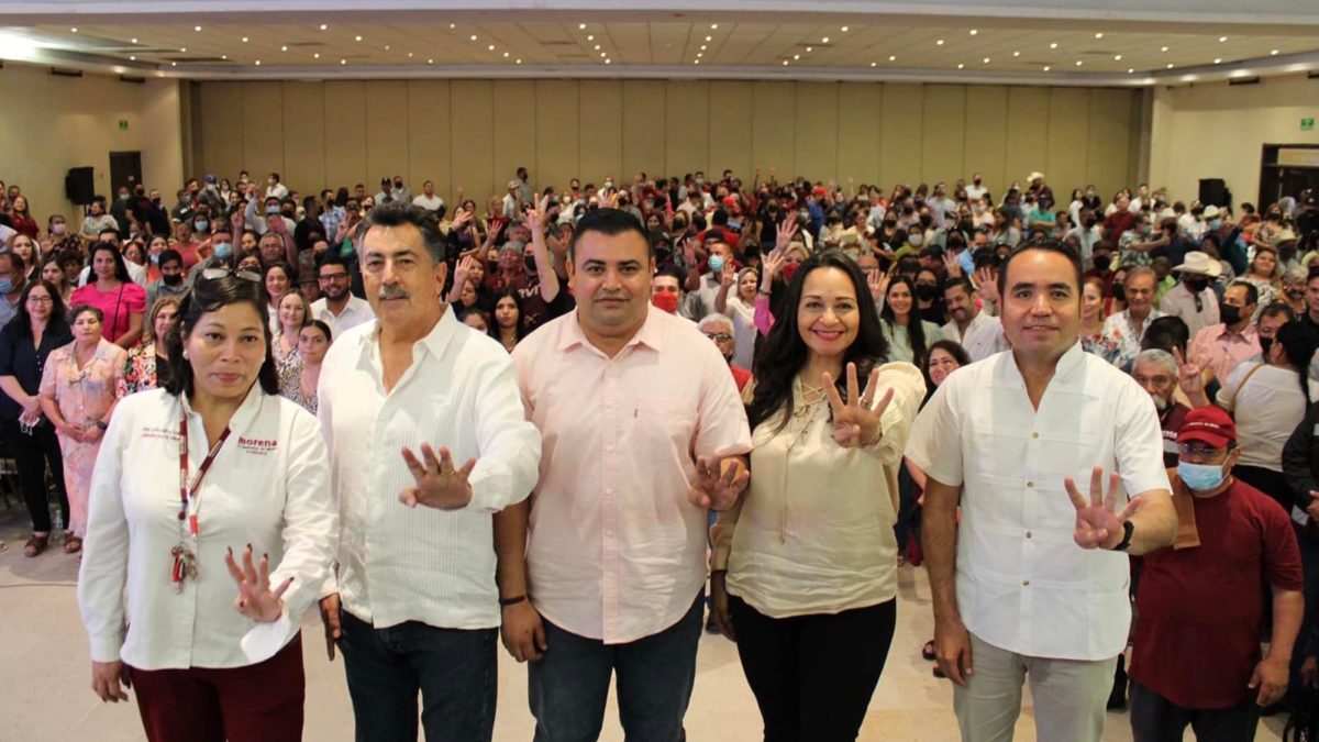 VIII aniversario de la constitución de Morena cómo partido político, en el municipio de Cajeme.