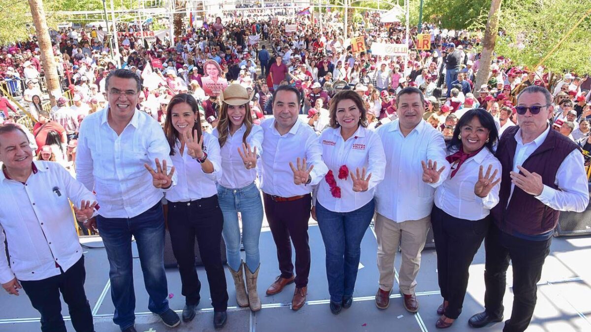 Arranca la fórmula ganadora de Morena, Lorenia Valles y Heriberto Aguilar el camino al Senado de la República.