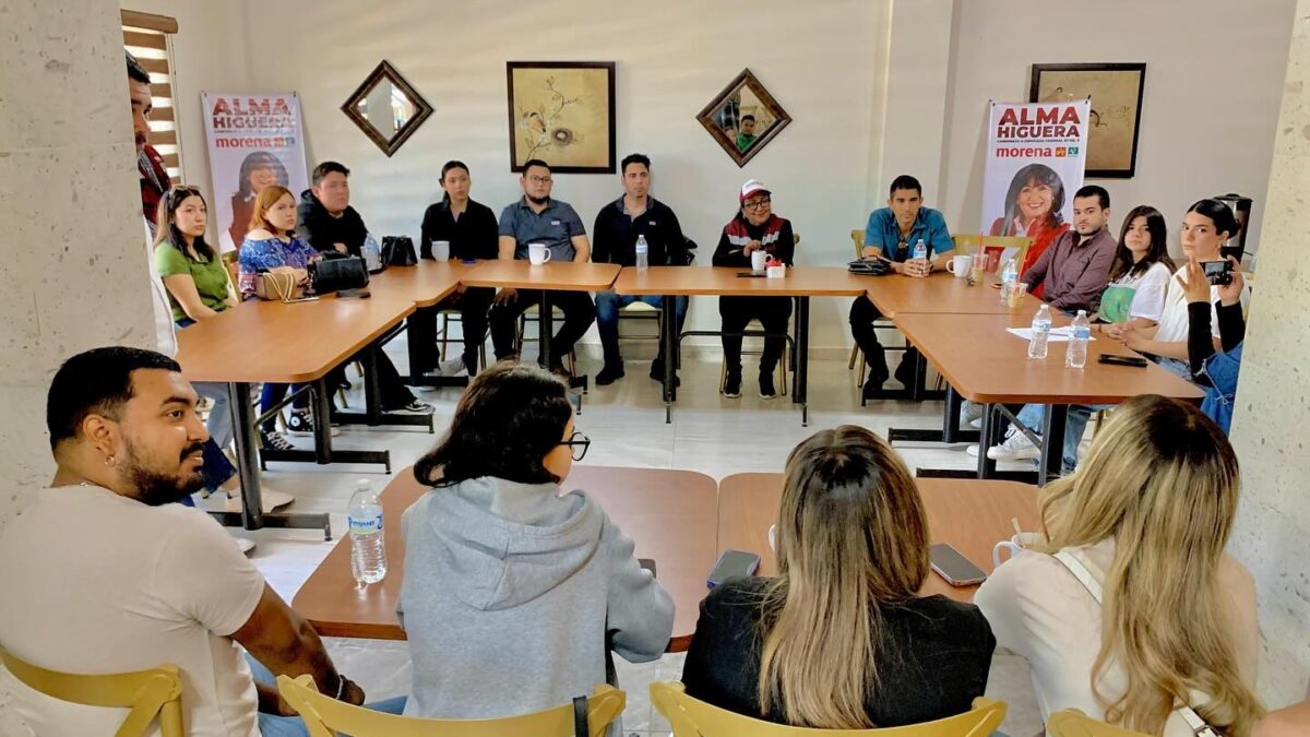 Respaldan jóvenes estudiantes y emprendedores de Navojoa a Alma Higuera.