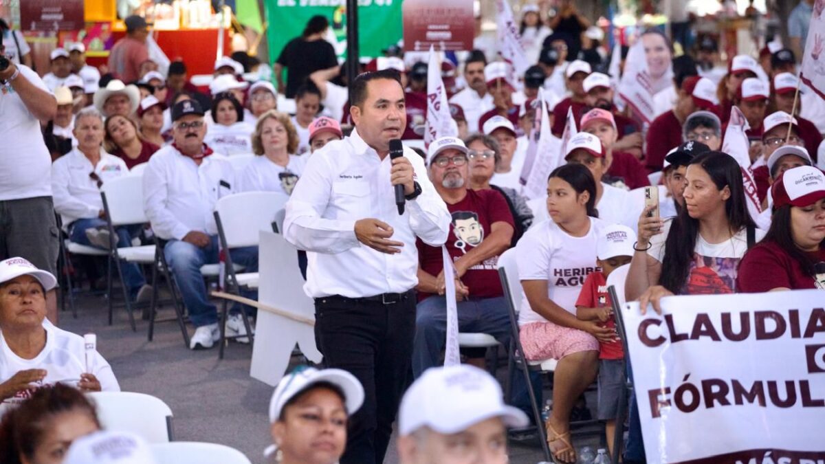 Heriberto Aguilar anuncia la visita de Claudia Sheibaum a Sonora