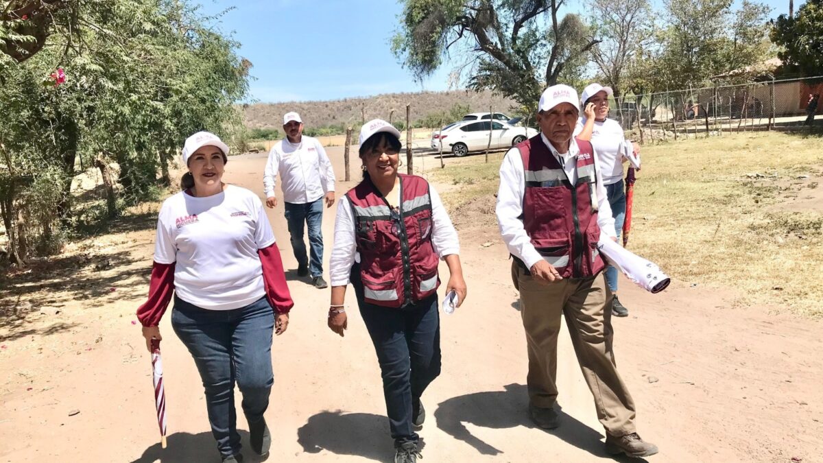 Recorre Candidata a Diputada Federal Alma Higuera comunidades rurales de Navojoa