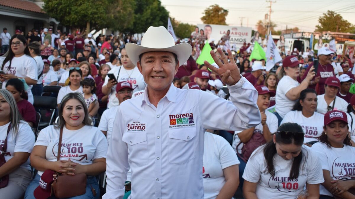 Raúl «El Pollo» Castelo cierra campaña en la Colonia Morelos con éxito rotundo